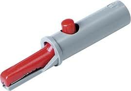 Kroko Klem 4mm Banaan