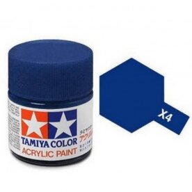 X4 Tamiya Acrylic Paint X-4 Blue Gloss 23ml
