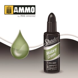 AMMO SHADER MILITARY GREEN JAR 10ML