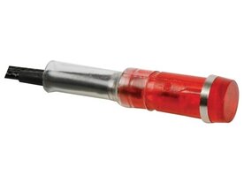 RONDE SIGNAALLAMP 9mm 220V ROOD