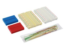 SET MET MINI BREADBOARDS EN DRAADBRUGGEN