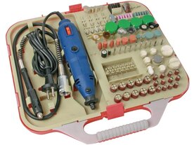 ELEKTRISCHE PRECISIEBOOR &amp; GRAVEERSET- 162 st.