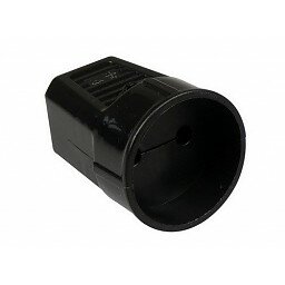 Contra stekker Zonder Randaarde Zwart