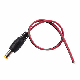 DC Plug 5.5X2.1mm male Met Snoer