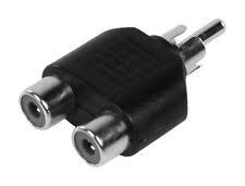 Cinch Y-Adapter Male-2-Female