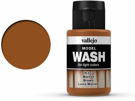 Vallejo Model Wash: Brown 76.513