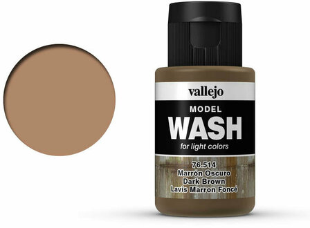 Vallejo Model Wash: Dark Brown 76.514