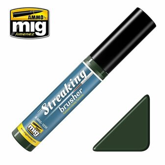 MIG-1256 Streaking Brusher: Green Grey Grime