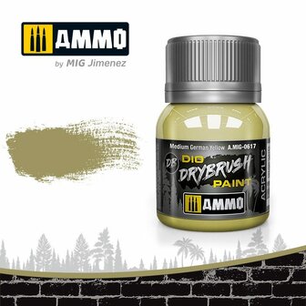 DRYBRUSH MEDIUM GERMAN YELLOW MIG-0617