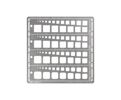 Tamiya 74156 Modeling Template Square 1-10