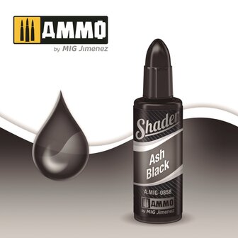 AMMO SHADER ASH BLACK JAR 10ML