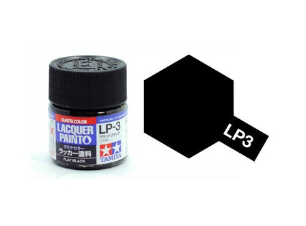 Tamiya LP-3 Flat Black 10 ml