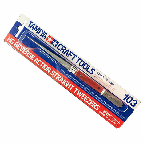 Tamiya 74103 HG Reverse Action Straight Tweezers