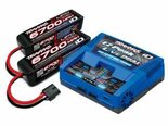 Traxxas-Battery-&amp;-charger-completer-pack-(includes-TRX2973-Dual-iD-charger-(1)-TRX2890X-6700mAh-14.8V-4-cell-25C-LiPo-battery-(2))-TRX2997