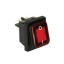 Wipschakelaar met neonlamp en spatwaterdicht