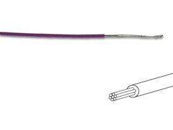 MONTAGEDRAAD - ø 1.4 mm - 0.2 mm² - MEERADERIG - VIOLET