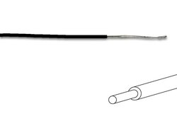 MONTAGEDRAAD - ø 1.4 mm - 0.2 mm² - VOLLE KERN - ZWART MONTAGEDRAAD - ø 1.4 mm - 0.2 mm² - VOLLE KERN - ZWART