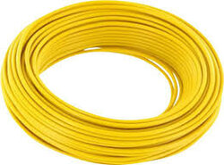 Geel Draad 1 x 0.14 mm² soepel 10meter Geel Draad 1 x 0.14 mm² soepel 10meter