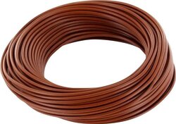 Bruin Draad 1 x 0.14 mm² soepel 10meter Bruin Draad 1 x 0.14 mm² soepel 10meter