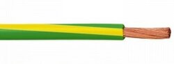Montagesnoer, 2.5mm², Groen/Geel, Soepel, Per meter