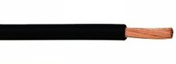 Montagesnoer, 4.0mm², Zwart, Soepel, Per meter Montagesnoer, 4.0mm², Zwart, Soepel, Per meter