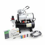 AIRBRUSH SET FENGDA FD-186K(AS-186K) MET COMPRESSOR FD-186, AIRBRUSH BD-130 EN ACCESSOIRES AIRBRUSH SET FENGDA FD-186K(AS-186K) MET COMPRESSOR FD-186, AIRBRUSH BD-130 EN ACCESSOIRES