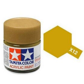 X-12 Tamiya Acrylic Paint X-12 Gold Leaf Gloss 23ml