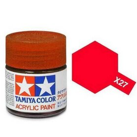  X-27 Tamiya Acrylic Paint X-27 Clear Red Gloss 23ml