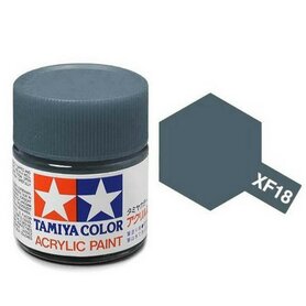 XF-18 Tamiya Acrylic Paint XF-18 Flat Medium Blue 23ml