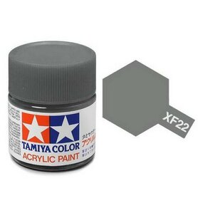 XF-22 Tamiya Acrylic Paint XF-22 Flat RLM Grey 23ml