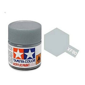 XF-80  Tamiya Acrylic Paint XF-80 Flat Royal Light Gray 10ml