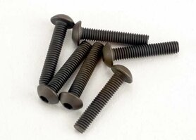 Screws, 3x15mm button-head machine (hex drive) (6) TRX2579 Screws, 3x15mm button-head machine (hex drive) (6) TRX2579