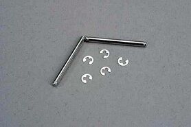 Suspension pins, 2.5x31.5mm (king pins) w/ E-clips (2) TRX3740 Suspension pins, 2.5x31.5mm (king pins) w/ E-clips (2) TRX3740