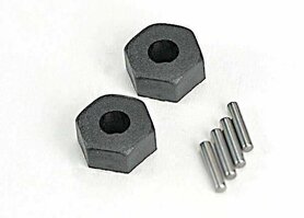 Wheel hubs, hex (2)/ stub axle pins (2) TRX1654 Wheel hubs, hex (2)/ stub axle pins (2) TRX1654