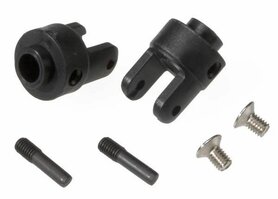 Differential output yokes, black (2)/ 3x5mm countersunk scre, TRX4628R Differential output yokes, black (2)/ 3x5mm countersunk scre, TRX4628R