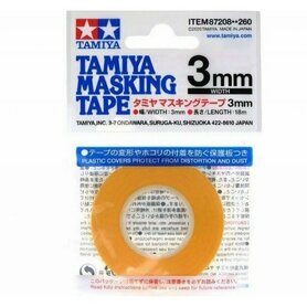 Tamiya Masking Tape 18 m x 3 mm - 87208 Tamiya Masking Tape 18 m x 3 mm - 87208