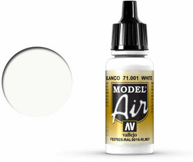 71.001 Vallejo Model Air: White  71.001 Vallejo Model Air: White