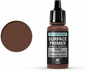 70.605 Vallejo Surface Primer: German Red Brown 70.605 Vallejo Surface Primer: German Red Brown