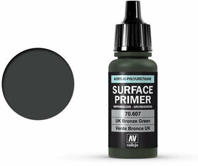 70.607 Vallejo Surface Primer: U.K. Bronze Green 70.607 Vallejo Surface Primer: U.K. Bronze Green