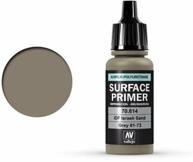 70.614 Vallejo Surface Primer: IDF Israeli Sand Grey 70.614 Vallejo Surface Primer: IDF Israeli Sand Grey