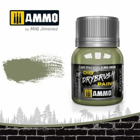 DRYBRUSH LIGHT OLIVE GREEN MIG-0608 DRYBRUSH LIGHT OLIVE GREEN MIG-0608