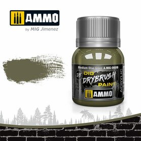 DRYBRUSH MEDIUM OLIVE GREEN MIG-0609 DRYBRUSH MEDIUM OLIVE GREEN MIG-0609