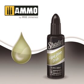 AMMO SHADER LIGHT OLIVE DRAB JAR 10ML AMMO SHADER LIGHT OLIVE DRAB JAR 10ML
