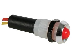 LED LAMP 12V ROOD KNIPPEREND - CHROMEN BEHUIZING LED LAMP 12V ROOD KNIPPEREND - CHROMEN BEHUIZING