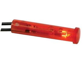 RONDE 7mm SIGNAALLAMP 220V ROOD RONDE 7mm SIGNAALLAMP 220V ROOD
