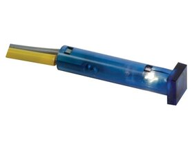VIERKANTE SIGNAALLAMP 7 x 7mm 6V BLAUW
