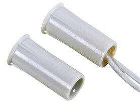 MAGNEETCONTACT - 0.5A @ 100V DC - NC - MET DRAADAANSLUITING : 25 cm.