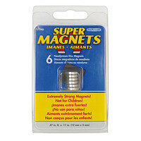 neodymium 12 x 3mm 6 stuks