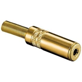 3.5mm Stereo Female Goud