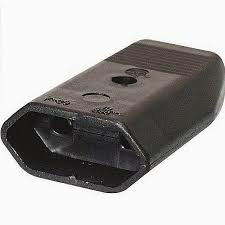 Euro Stekker Plat Contra Zwart